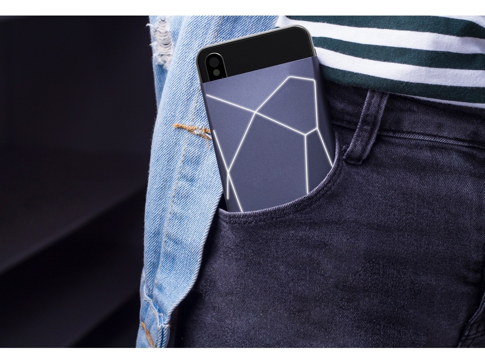 Портативное беспроводное зарядное устройство «Geo Wireless», 5000 mAh